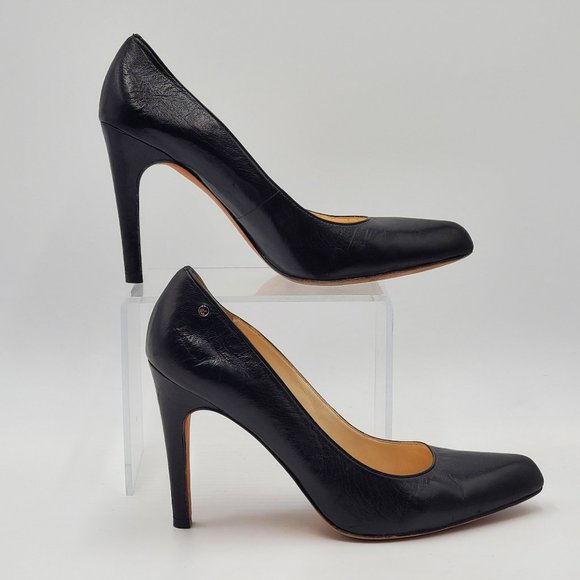 Coach Black Leather Heels - Picture 3 of 16